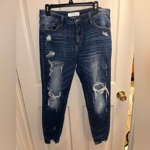Kancan Jeans - Size 30- straight legged/ ripped